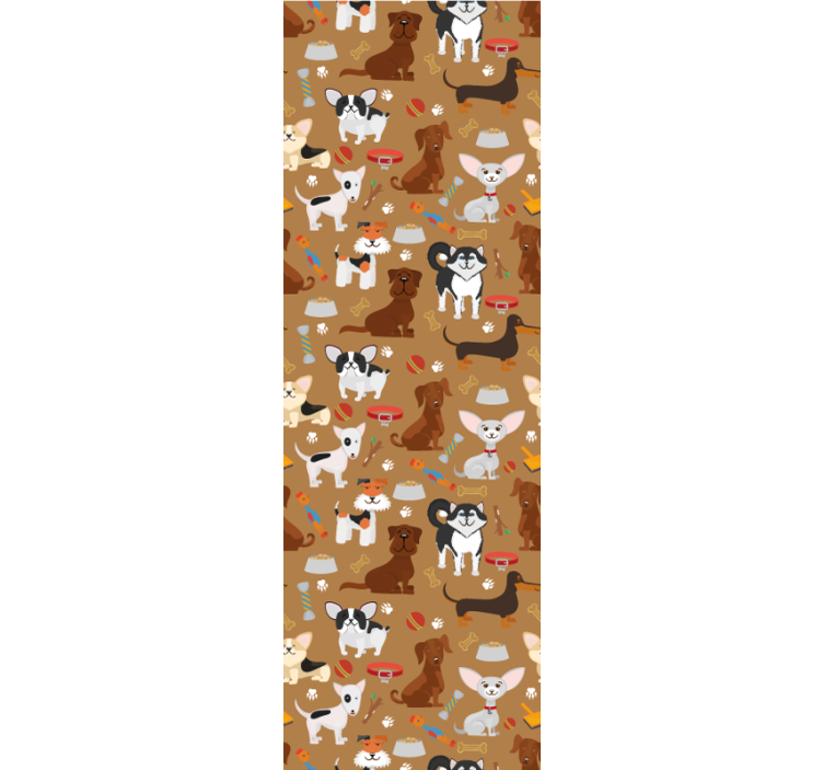Blind kids different cute dog patterns - TenStickers