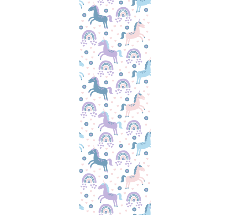 Blind kids sweet pastel unicorns pattern - TenStickers