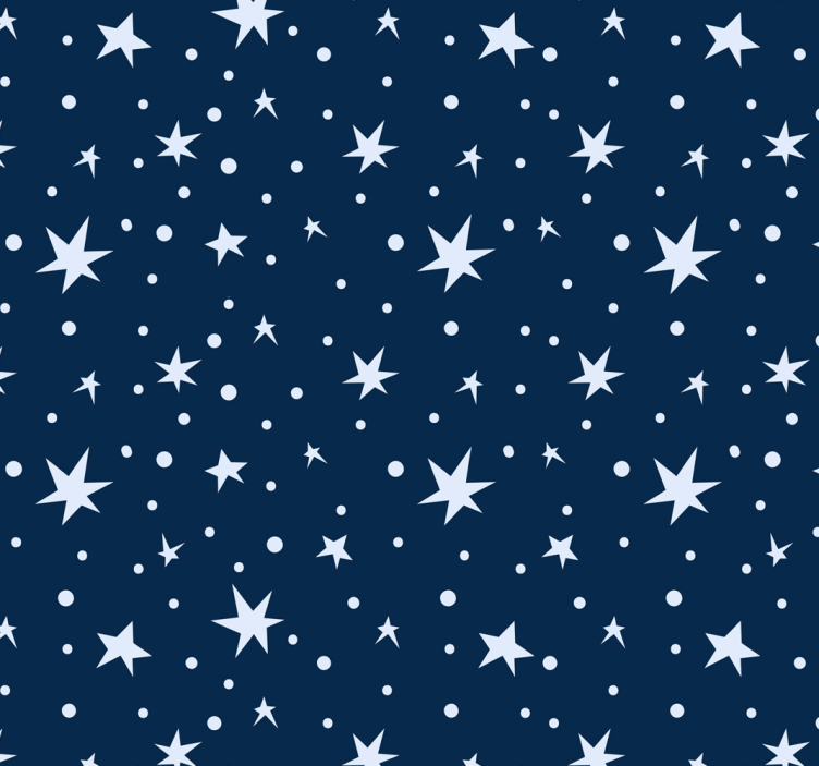 Blind kids stars on navy blue - TenStickers