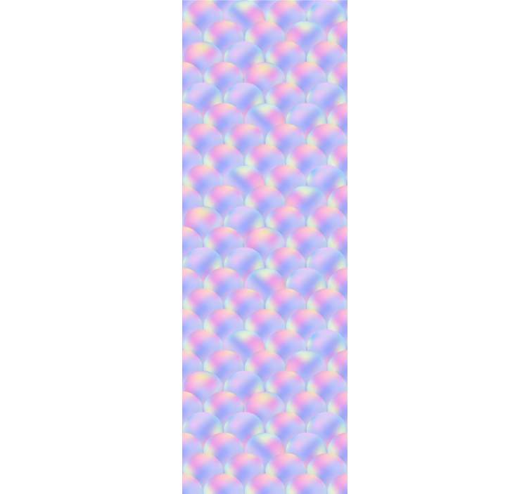 Blind kids multicolor mermaid scales - TenStickers
