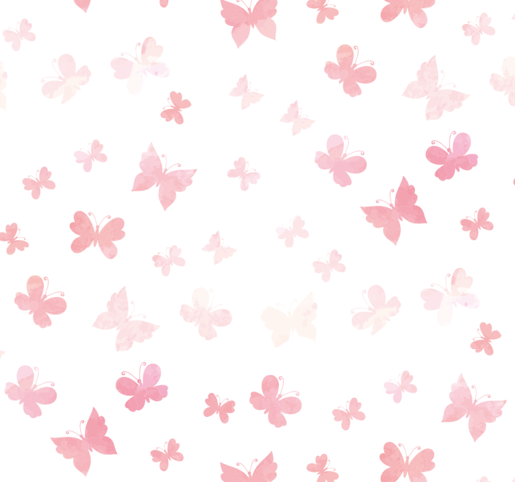 Blind kids pink butterflies - TenStickers