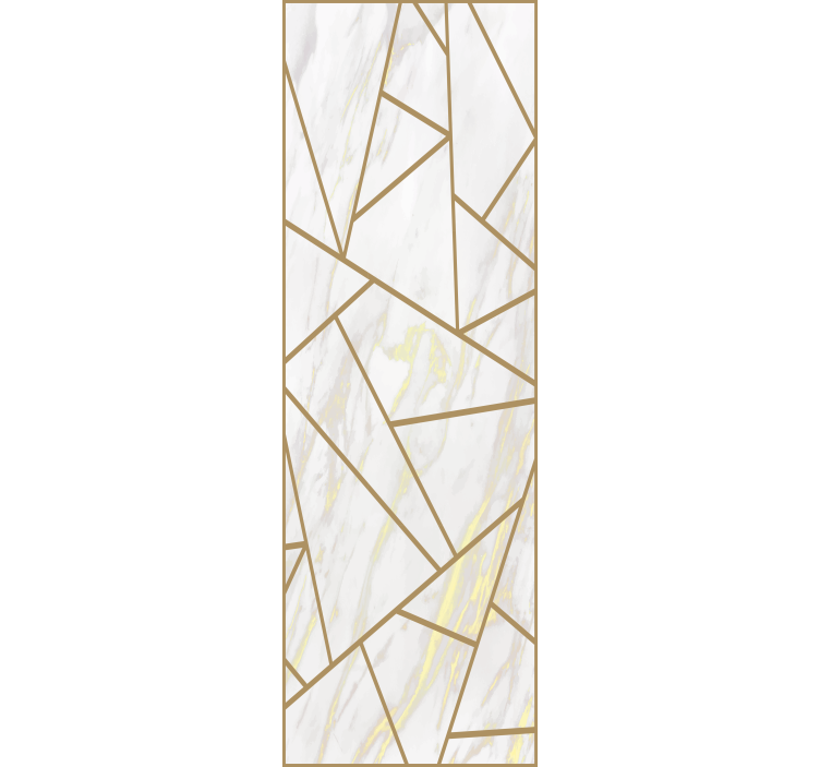 Blind office marble geometric mosaic design - TenStickers