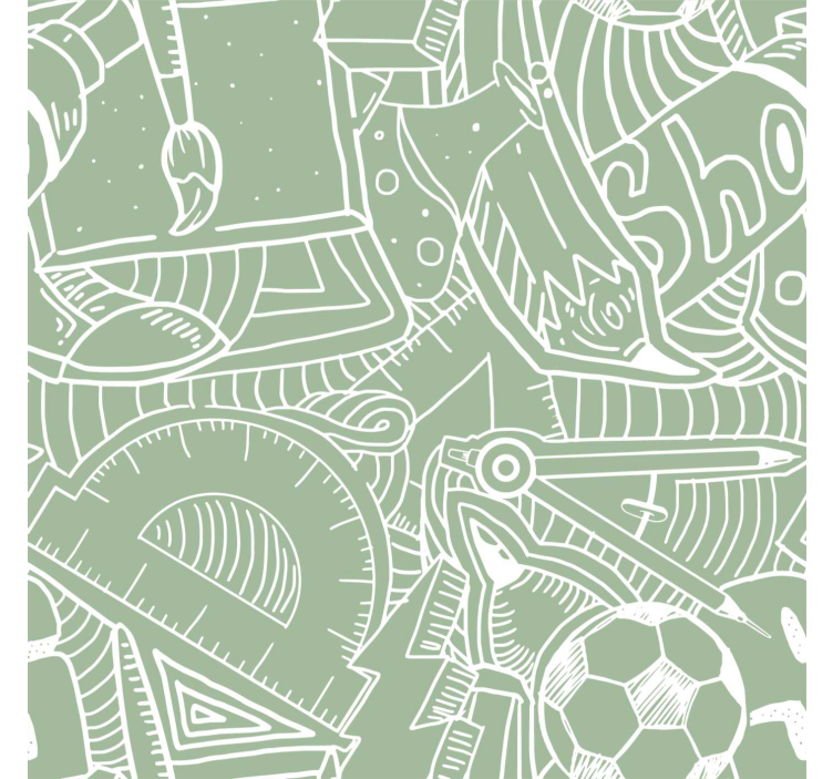 Teenage blind green school chalk - TenStickers