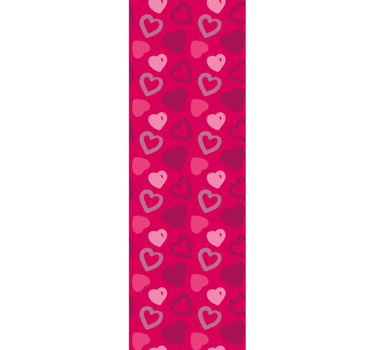 Teenage blind fuchsia hearts - TenStickers