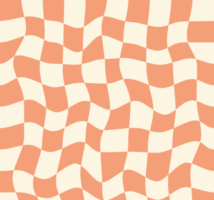 Teenage blind with funky checkered pattern - TenStickers
