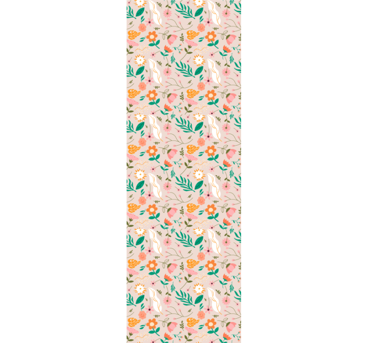 Teenage blind in pastel delicate flower pattern - TenStickers