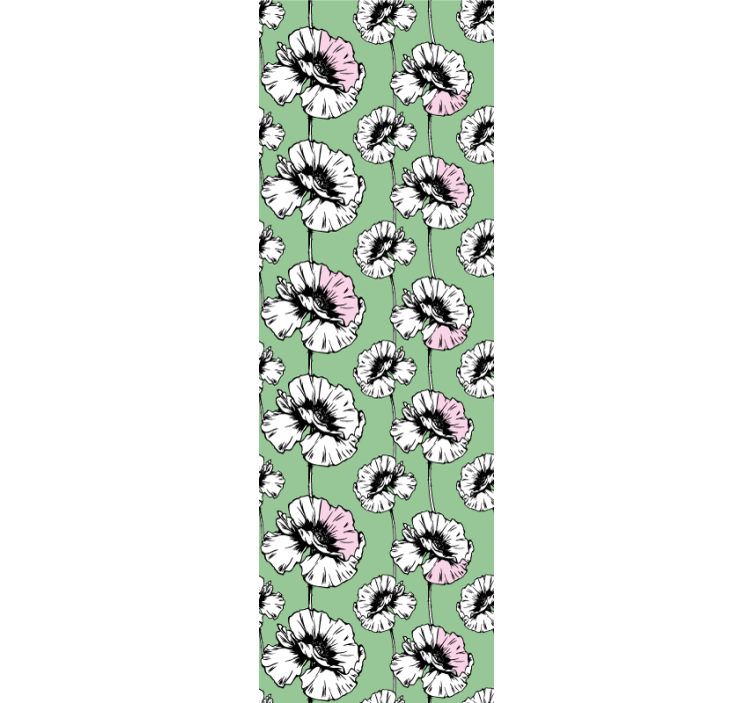 Teenage blind with wild daisy flower pattern - TenStickers