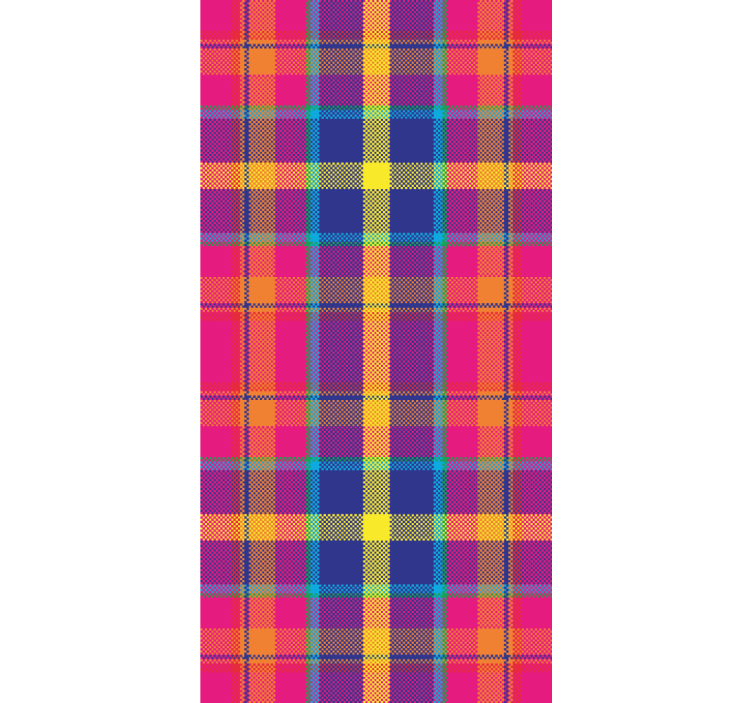 Teenage blind in vibrant gingham design - TenStickers