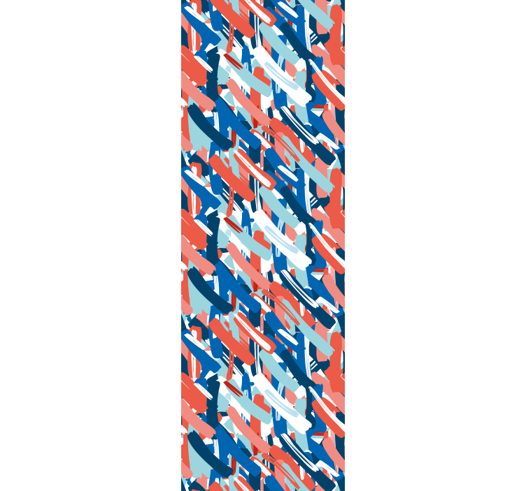 Teenage blind in red blue and white brush strokes - TenStickers