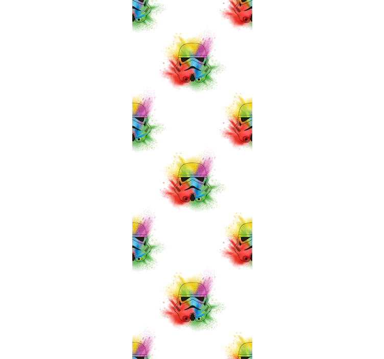 Teenage blind with white trooper heads pattern - TenStickers