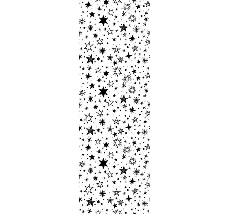 Teenage blind black star pattern on white background - TenStickers