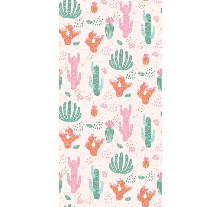 Teenage blind retro colored cactus design - TenStickers