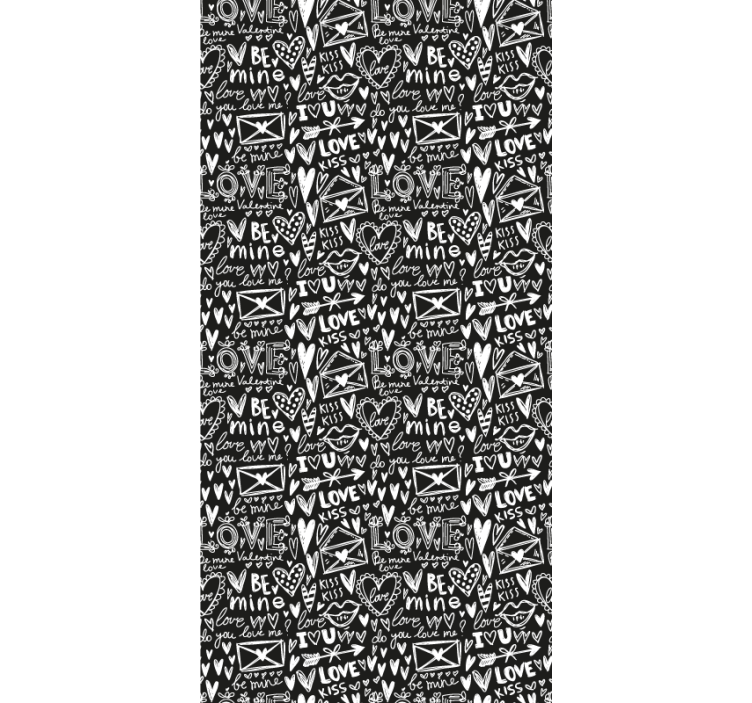 Teenage blind love heart graffiti design - TenStickers