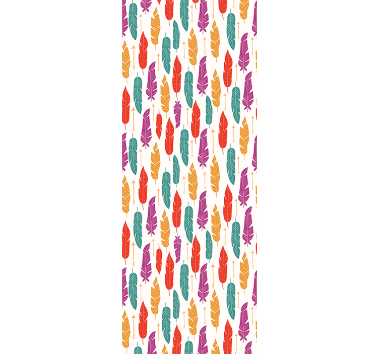 Teenage blind with ethnic feathers design - TenStickers