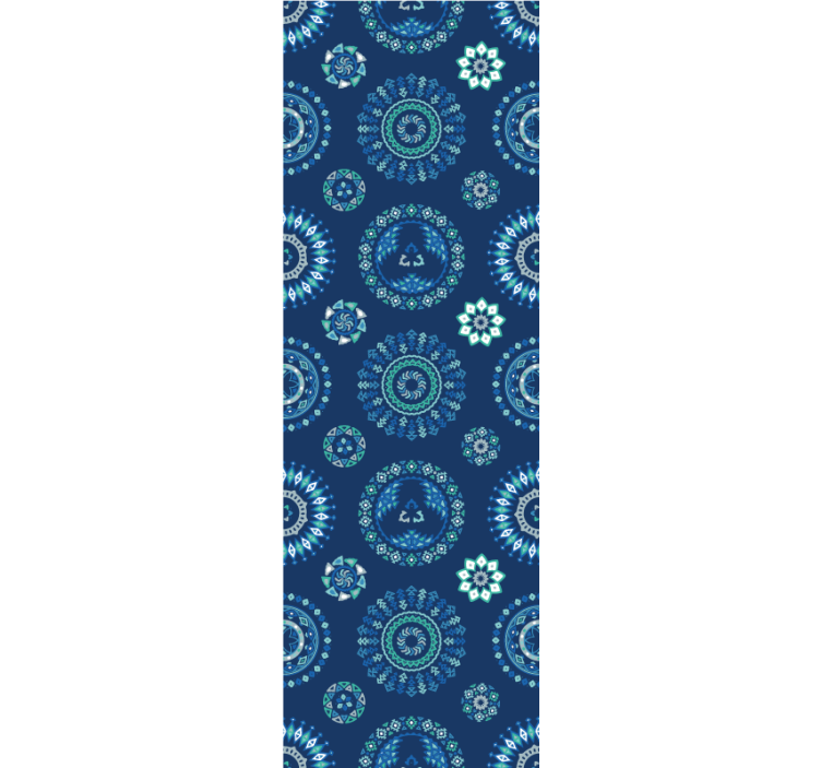 Teenage blind in blue abstract pattern - TenStickers