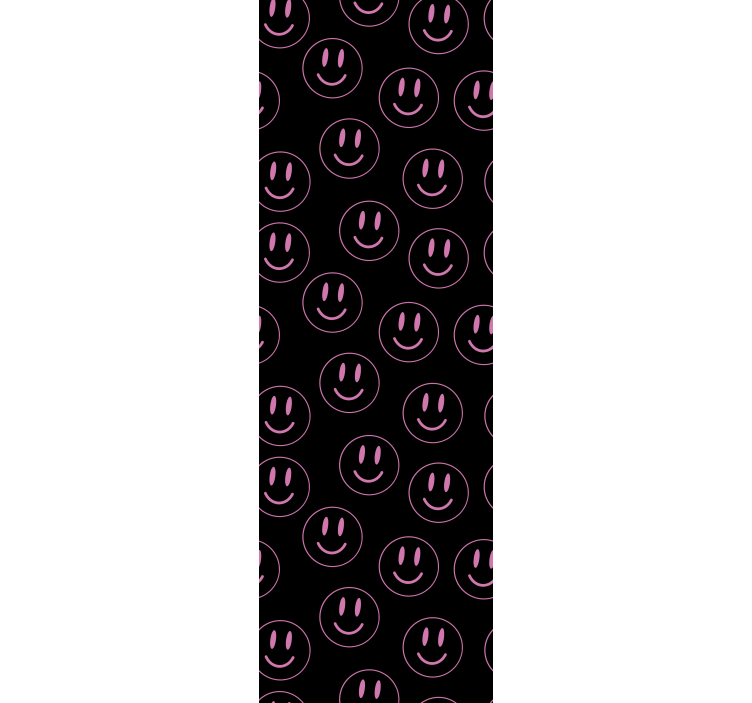 Teenage blind white and purple smiley faces - TenStickers