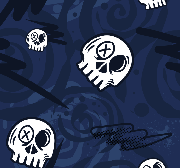 Teenage blind graffiti skulls - TenStickers