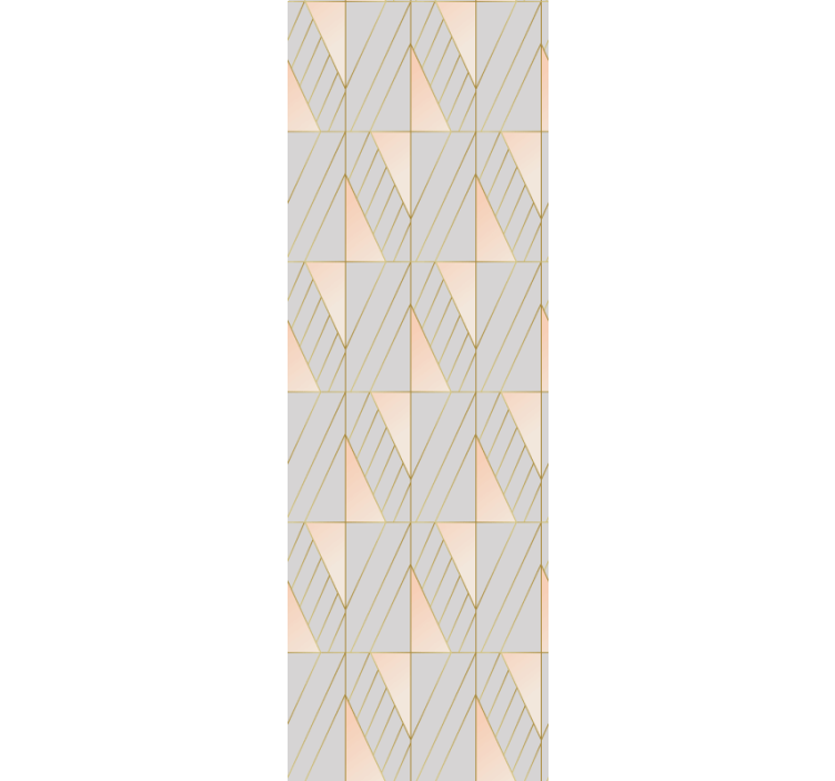 Modern blind with layered geometric patterns - TenStickers