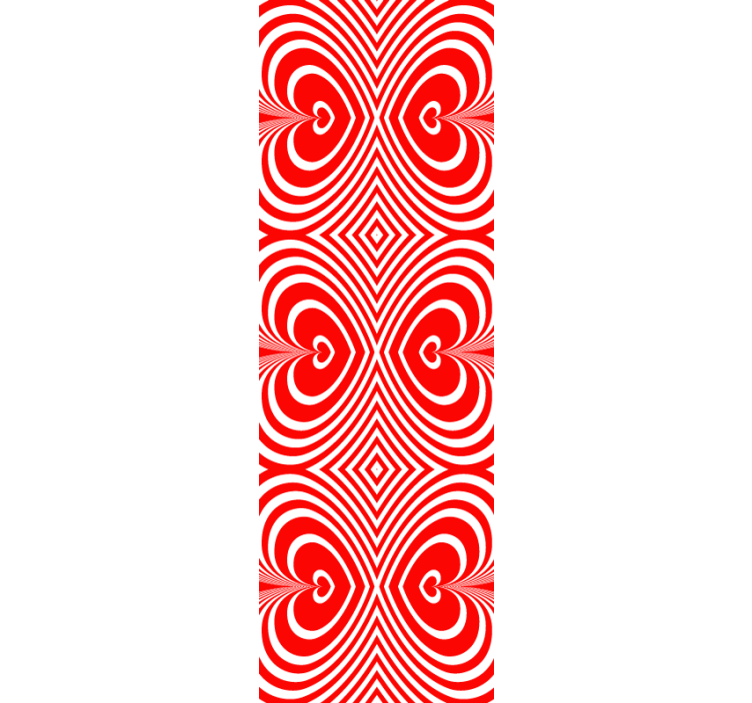 Modern blind with mesmerizing heart pattern - TenStickers