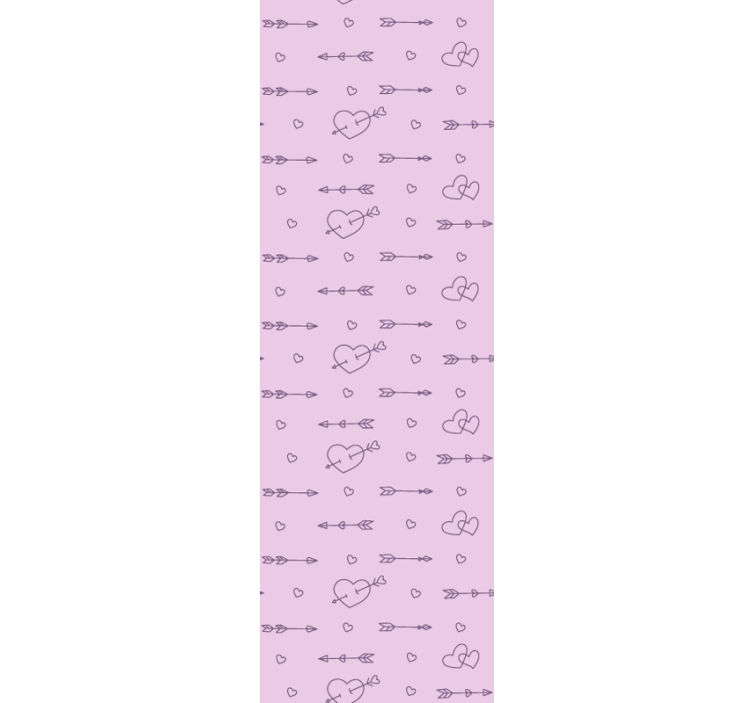 Modern blind with heart silhouette pattern decor - TenStickers