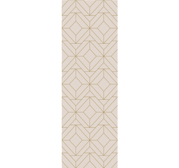 Modern blind with golden rustic lines pattern - TenStickers