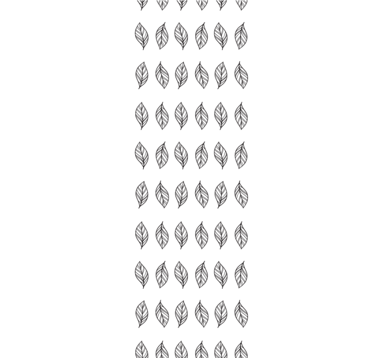 Modern blind with leaf-shaped minimalist stripes - TenStickers