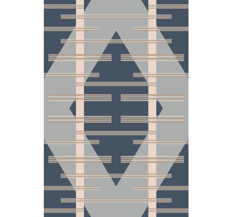 Modern blind in grey abstract mid-century style - TenStickers