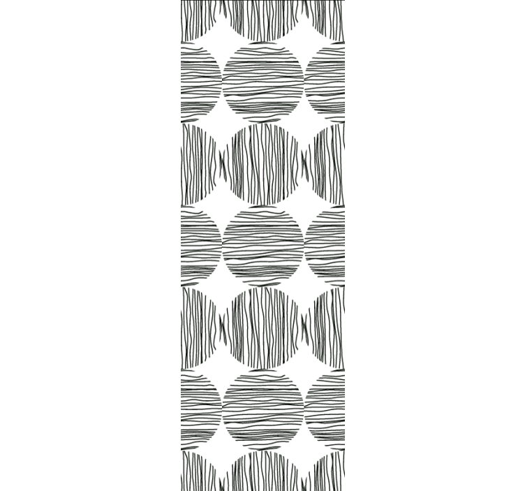 Modern blind with striped circle patterns - TenStickers