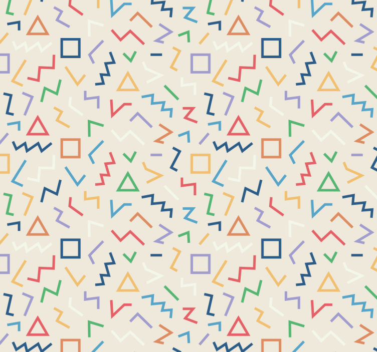 Modern blind in beige with colorful lines - TenStickers