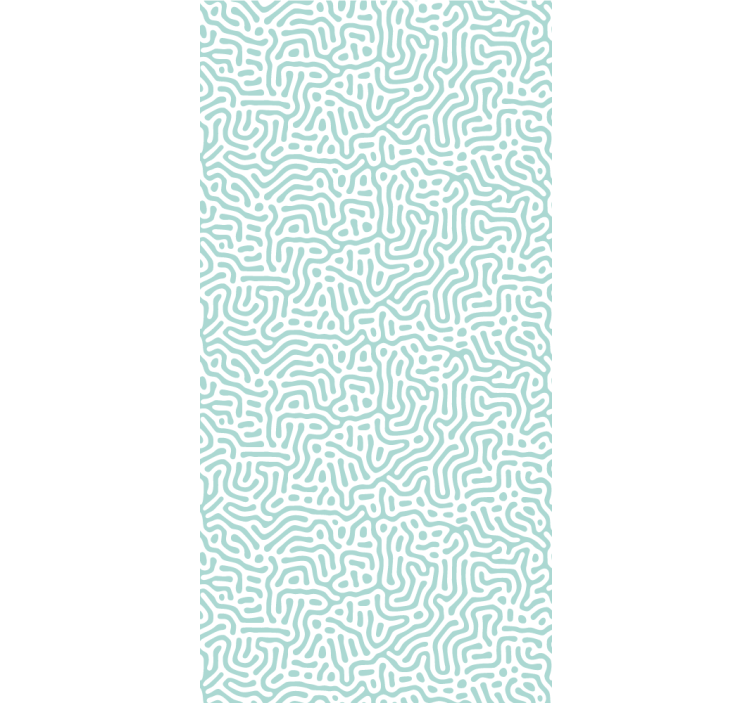 Modern blind in green and white nature pattern - TenStickers