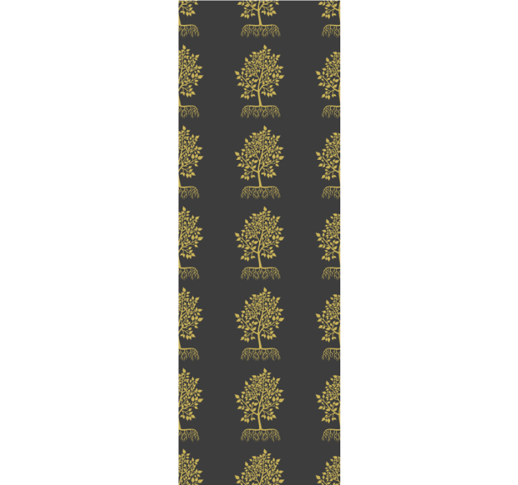 Modern blind with golden tree silhouette - TenStickers