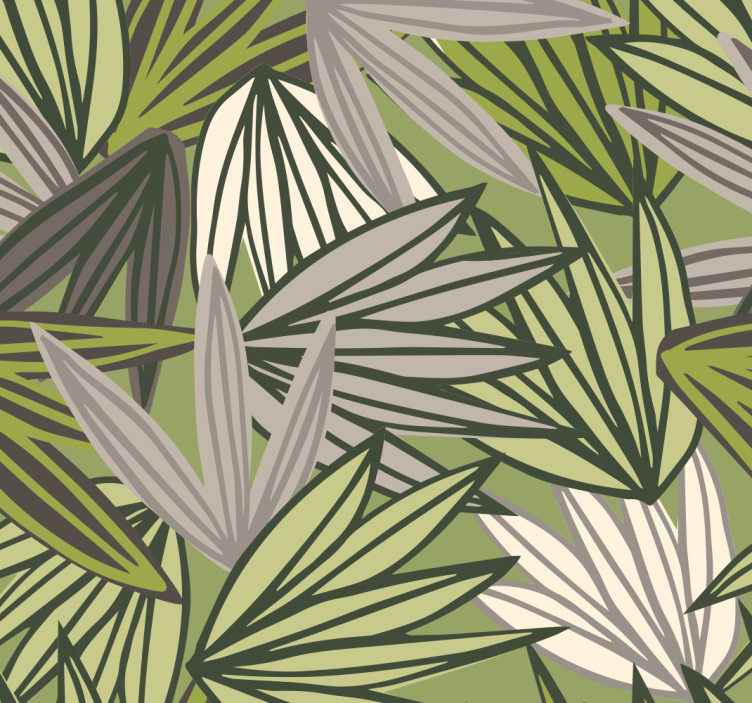 Bathroom blind jungle without fruit - TenStickers