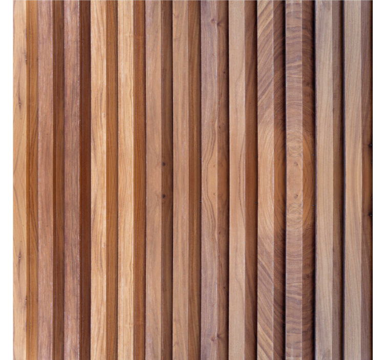 Roller blind beige vertical wood planks design - TenStickers