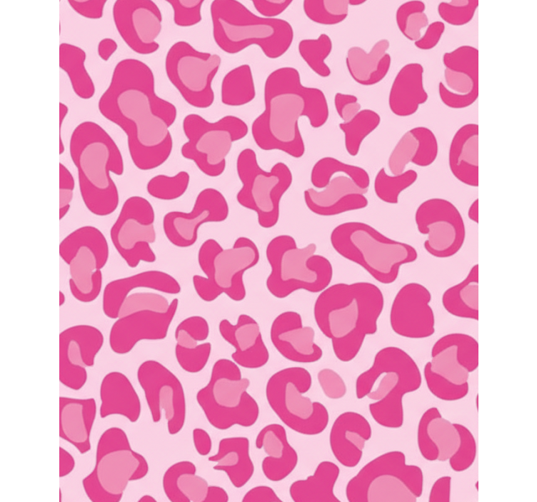 Roller blind pink leopard print - TenStickers