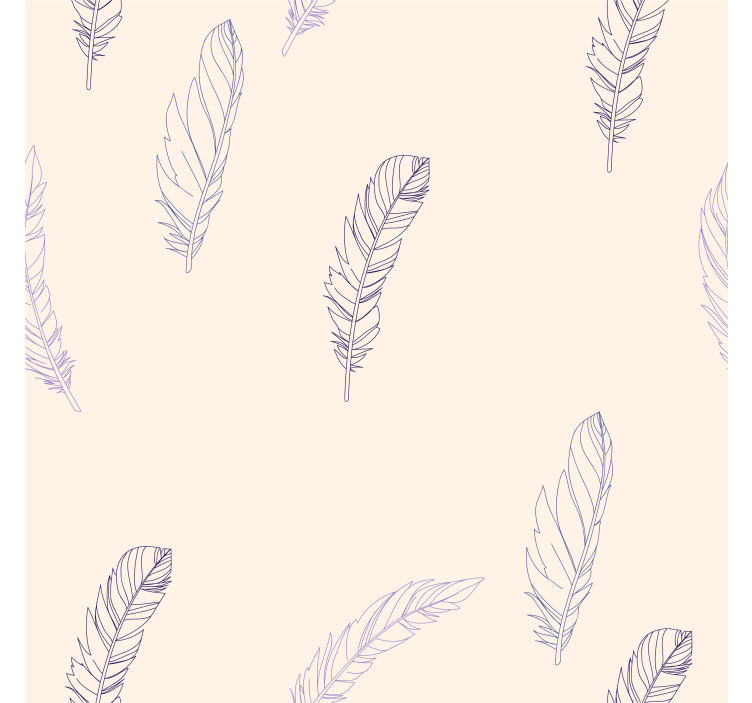 Roller blind pink feather pattern design - TenStickers