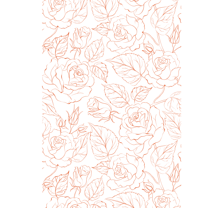 Roller blind pink with delicate rose patterns - TenStickers