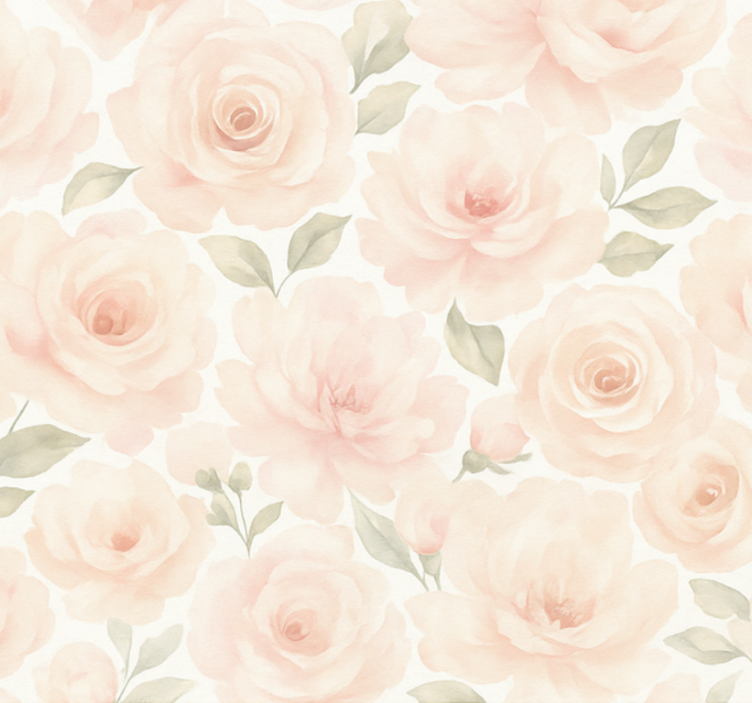 Roller blind pink pink peony vintage - TenStickers