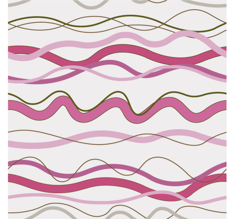 Roller blind pink with pink wavy stripes - TenStickers