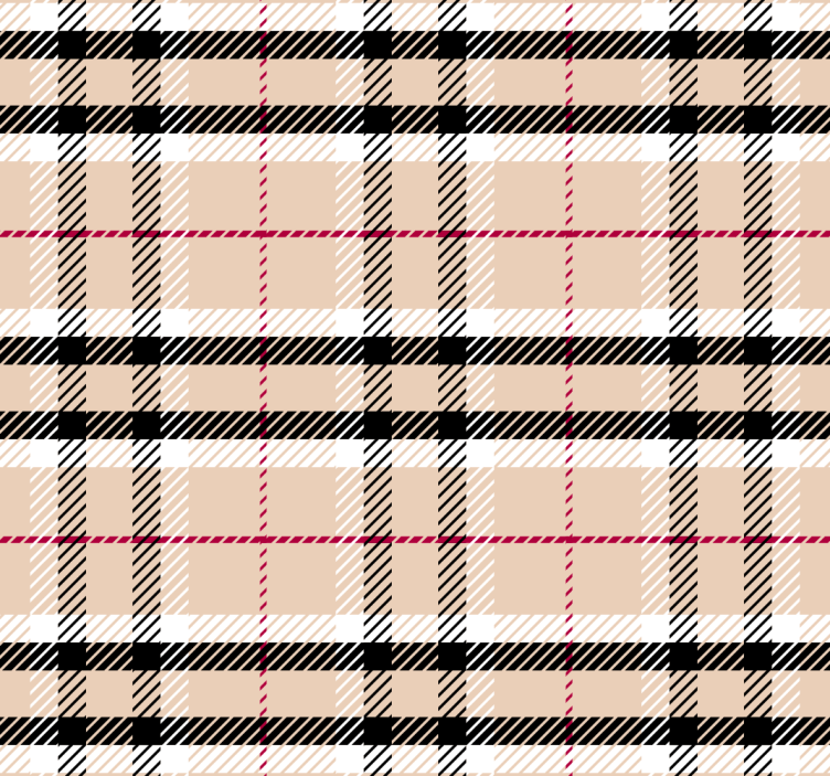 Roller blind pink burberry check pattern - TenStickers