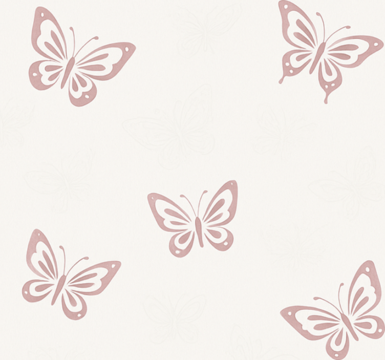 Roller blind pink whimsical flutter butterfly - TenStickers