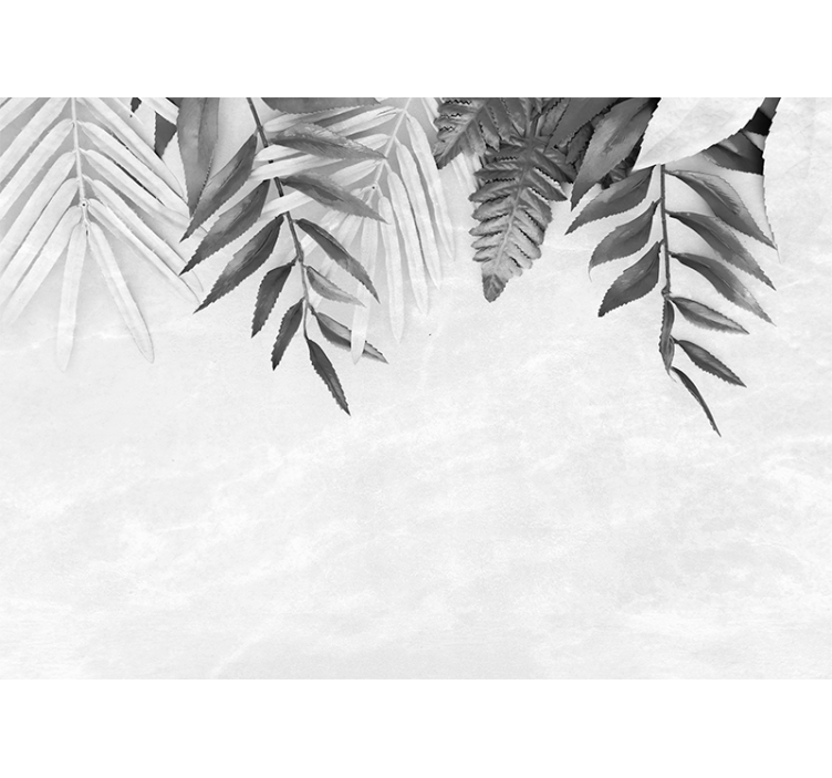 Gray hanging feathers blinds in a kitchen - TenStickers