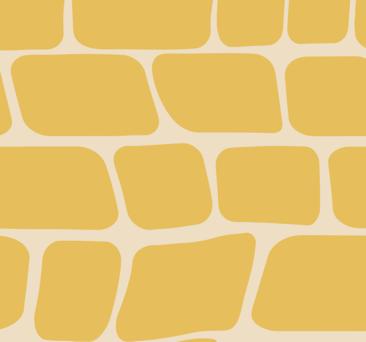 Yellow roller blind with abstract pattern - TenStickers