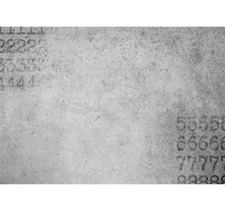 Blind grey numerical stone finish - TenStickers