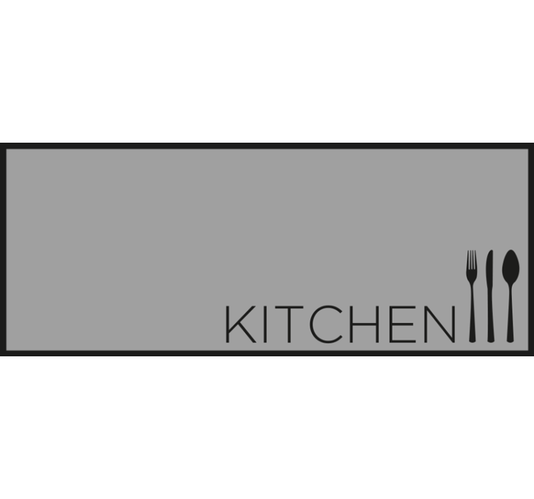 Blind grey kitchen blinds - TenStickers