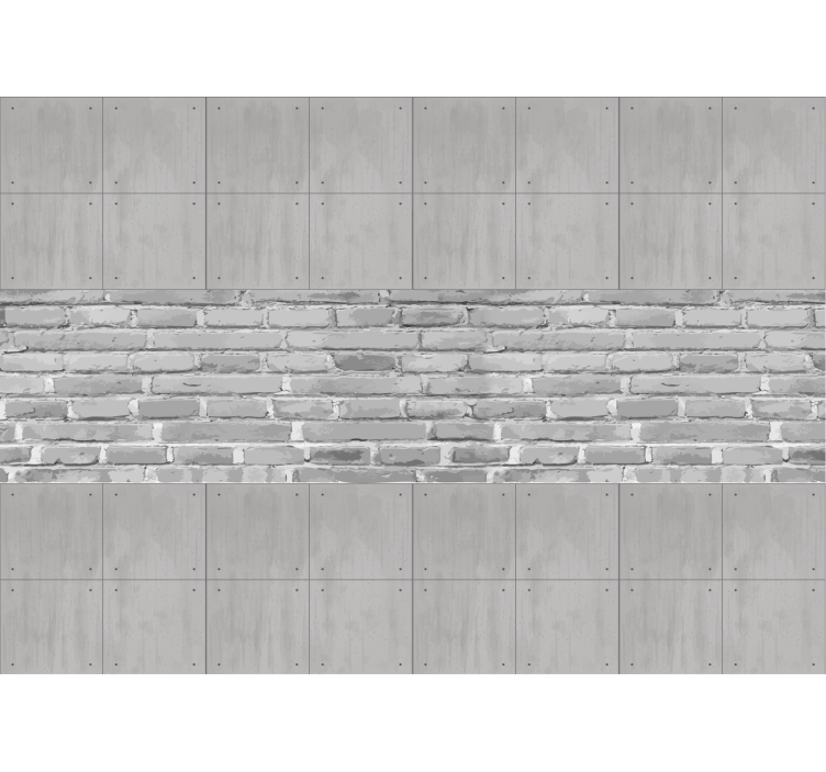 Blind grey concrete panels - TenStickers