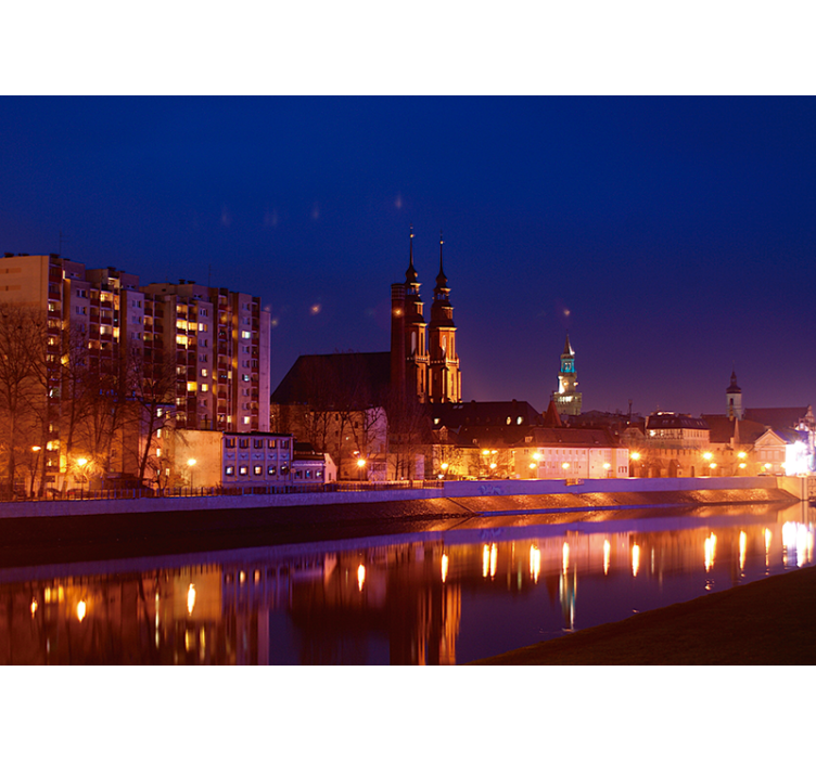 Blue blind opole after sunset - TenStickers