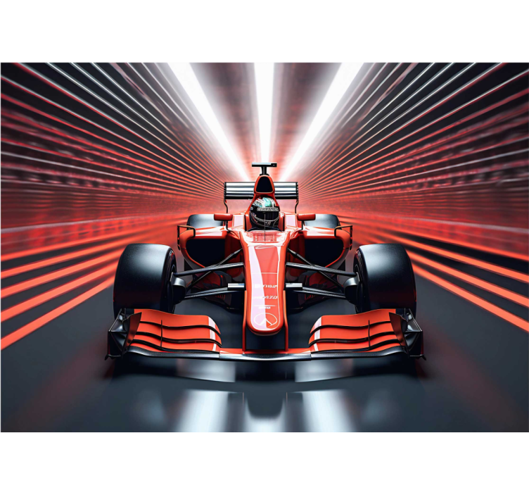 Blind red racing formula 1 - TenStickers