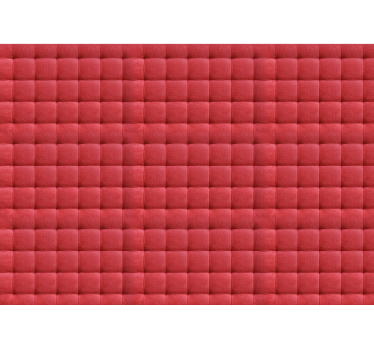 Blind red leather padding - TenStickers