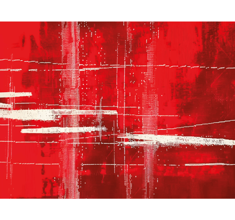 Blind red contemporary stripes design - TenStickers