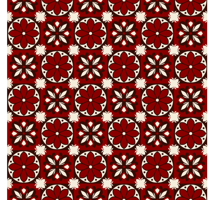 Blind red vintage tile design - TenStickers